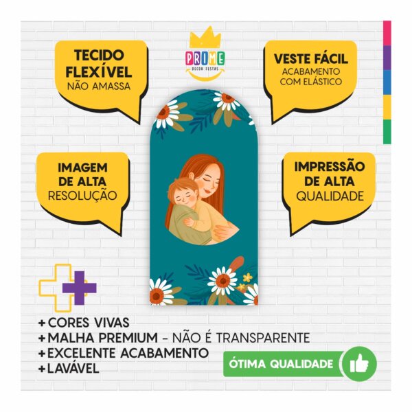 Painel De Festa Romano Decorativo Dia das Mães 2025 - Image 3