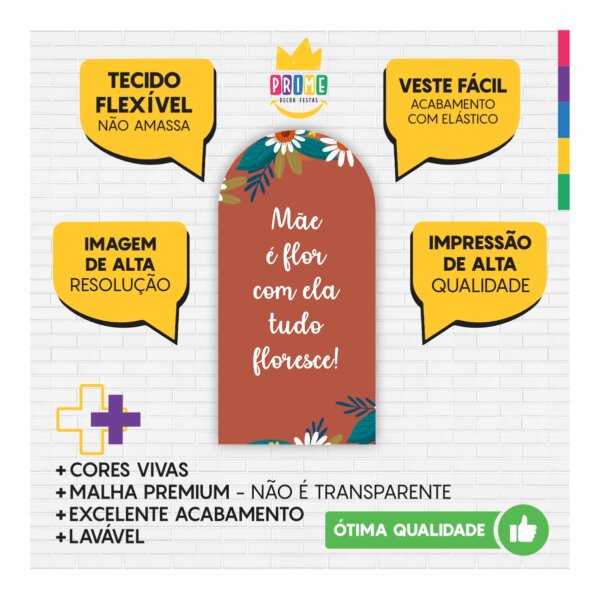 Painel De Festa Romano Decorativo Dia das Mães 2025 - Image 3