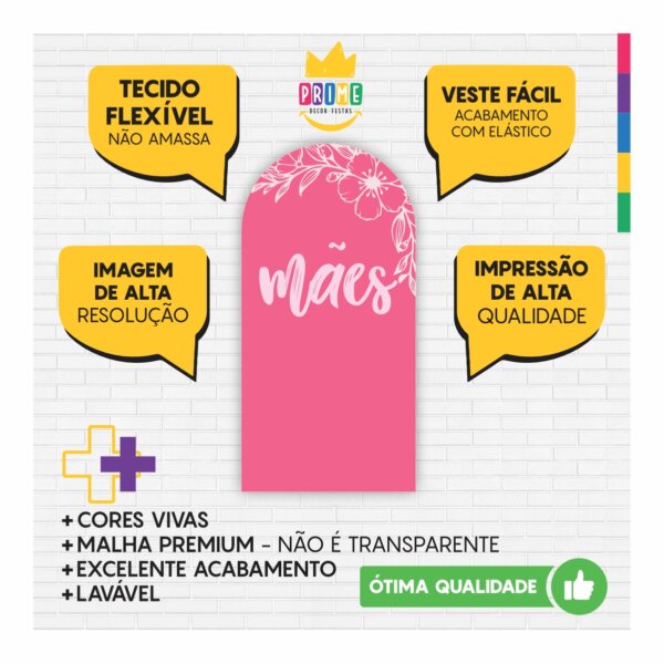 Painel De Festa Romano Decorativo Dia das Mães 2025 - Image 3
