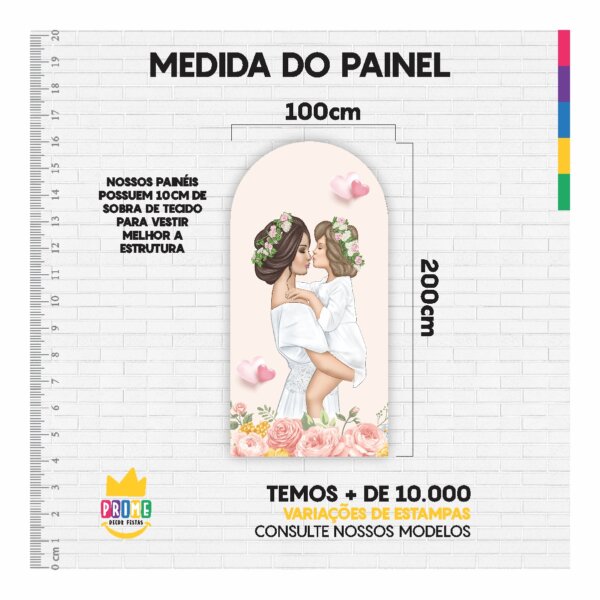Painel De Festa Romano Decorativo Dia das Mães 2025 - Image 4