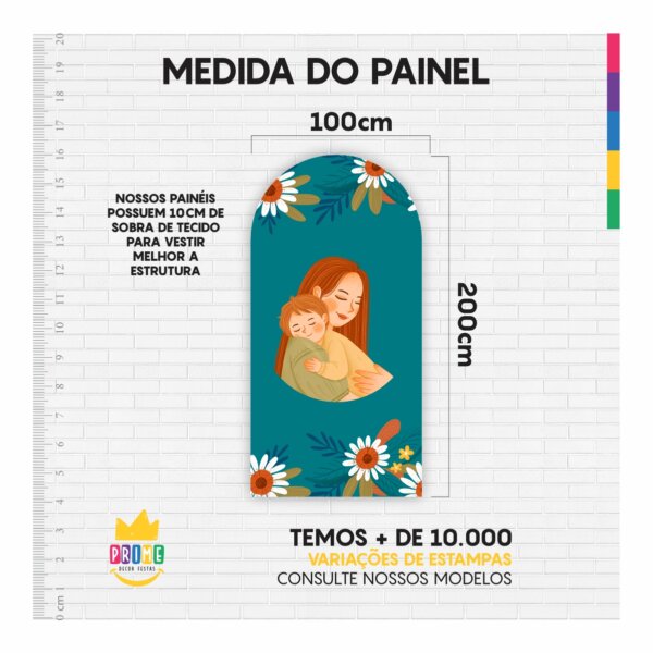 Painel De Festa Romano Decorativo Dia das Mães 2025 - Image 4