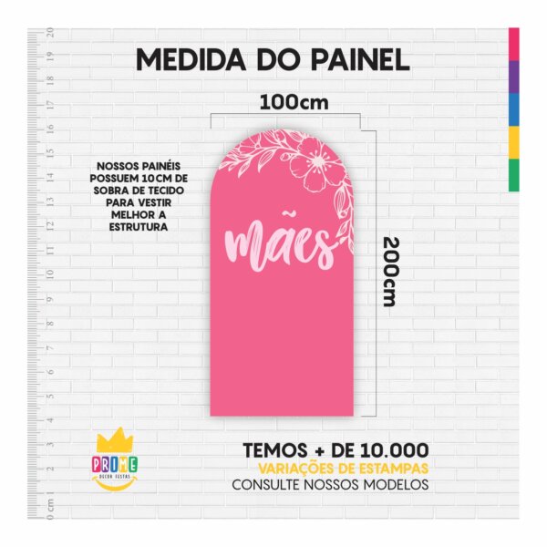 Painel De Festa Romano Decorativo Dia das Mães 2025 - Image 4