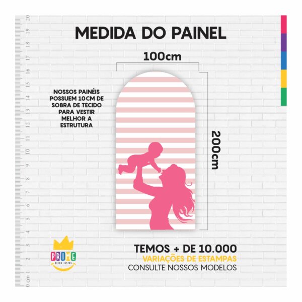 Painel De Festa Romano Decorativo Dia das Mães 2025 - Image 4