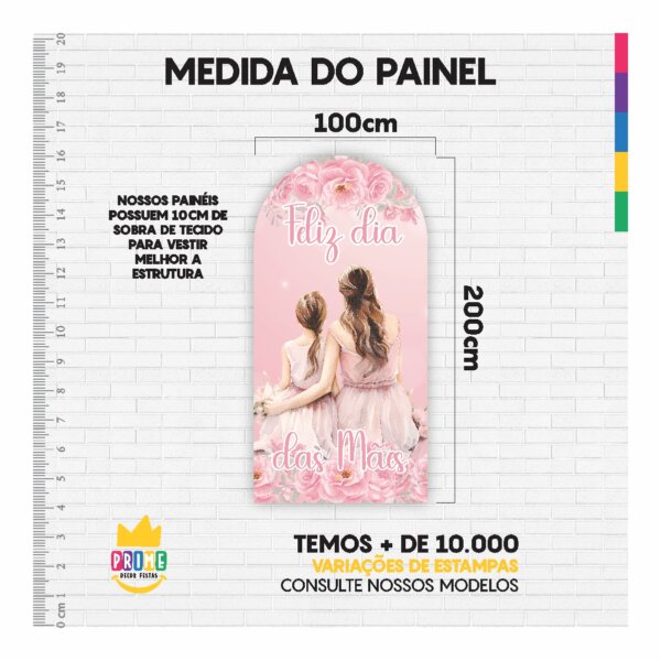 Painel De Festa Romano Decorativo Dia das Mães 2025 - Image 4