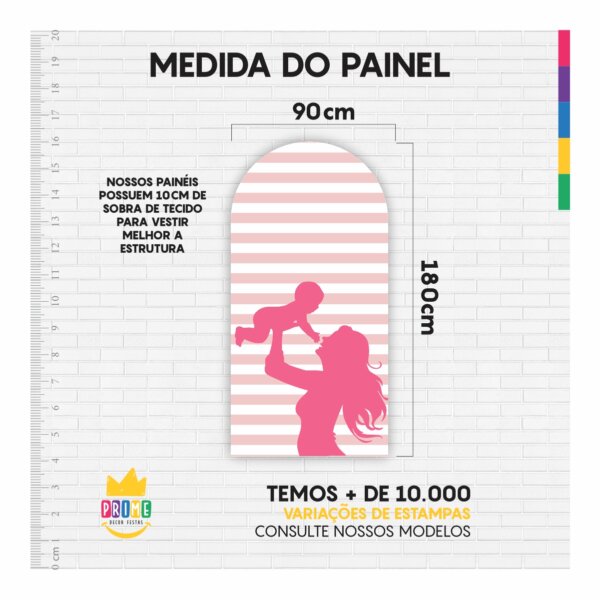 Painel De Festa Romano Decorativo Dia das Mães 2025 - Image 5