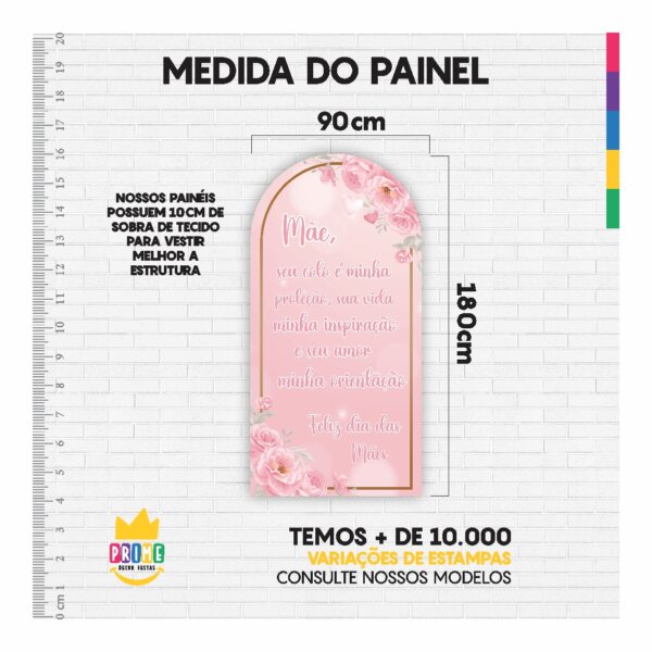 Painel De Festa Romano Decorativo Dia das Mães 2025 - Image 5