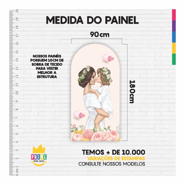 Painel De Festa Romano Decorativo Dia das Mães 2025 - Image 5