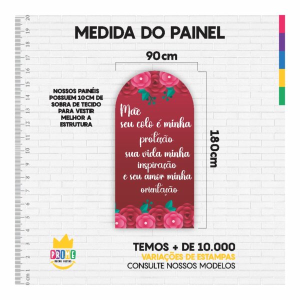 Painel De Festa Romano Decorativo Dia das Mães 2025 - Image 5